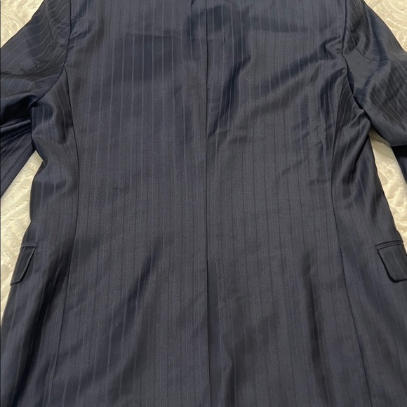 Versace Collection Men’s Pinstripe Wool Blazer Navy | EU 50 (≈ US 40R) - Picture 13 of 13